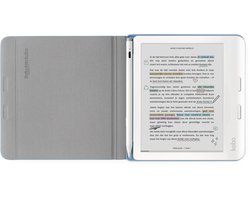 Kobo Libra Colour Hoes voor eReader - Stylus Case - Blauw - Slaap/waak functie - Met houder voor de Kobo Stylus 2