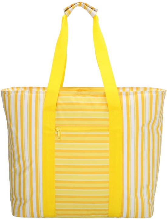 Zebra Trends Sally Deluxe Strandtas - Natgoedvak - Picknick - Strand - Antidiefstal - Geel