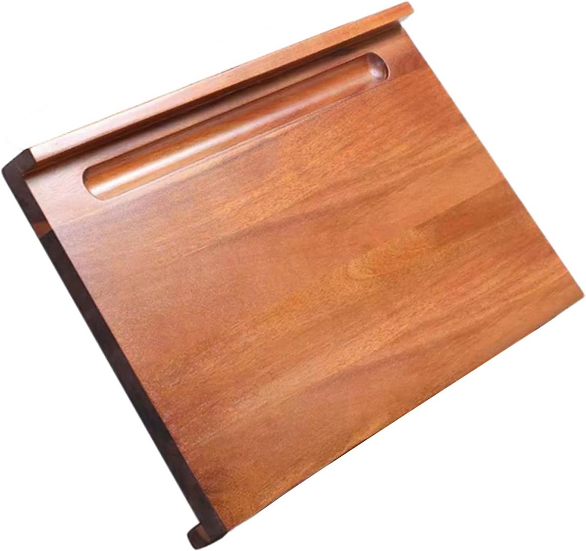 Grote Houten Snijplank met Opstaande Rand - L-Vormige Kneedplank/Broodplank (50x35 cm)