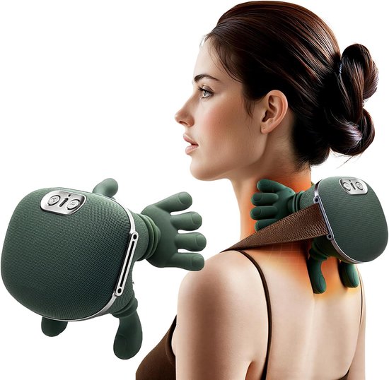 Bionische nek- en schoudermassager, verwarmde rugmassager, - Bionische - €34,99