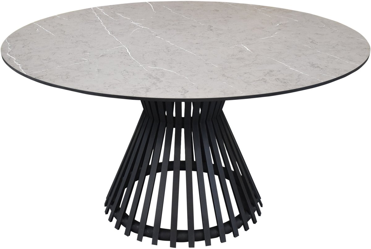 Pasadena low dining tuintafel 140xH69 cm keramisch antraciet