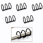 120 Stück Binder Ringe 15mm, Lose Blatt Buch Ringe Heftring Metallring Buchbinder für Scrapbook Album Notizbuch Karteikarten(Silber