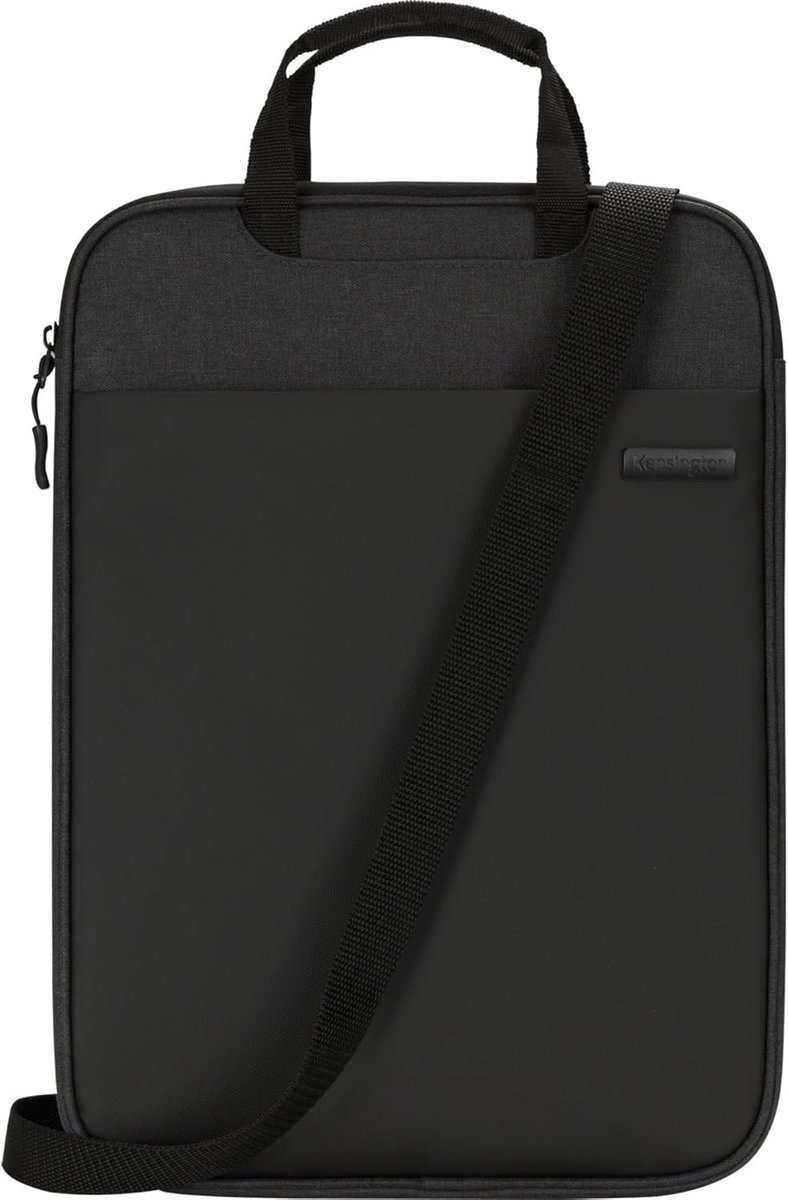Milieuvriendelijke Verticale Laptoptas voor 14 Inch - Waterafstotend met Schouderriem