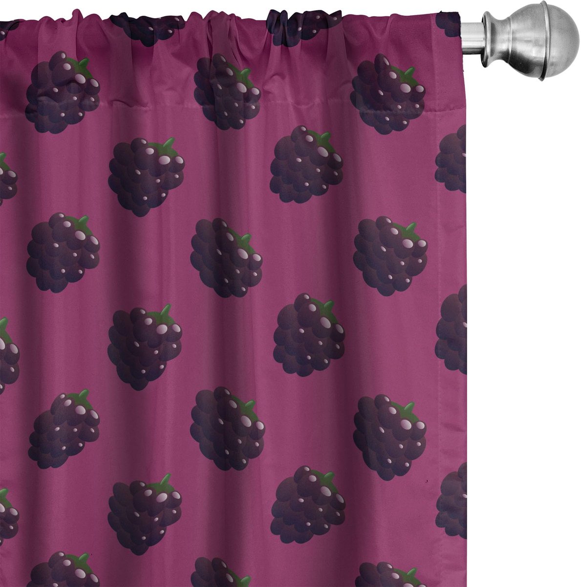 ABAKUHAUS Gordijnen 2x75x175 cm – Microvezel, halverduisterend, Magenta
