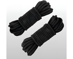 Shibari Touw - 2x 5m Lang - Bondage - Zwart - BDSM Toys | LS134