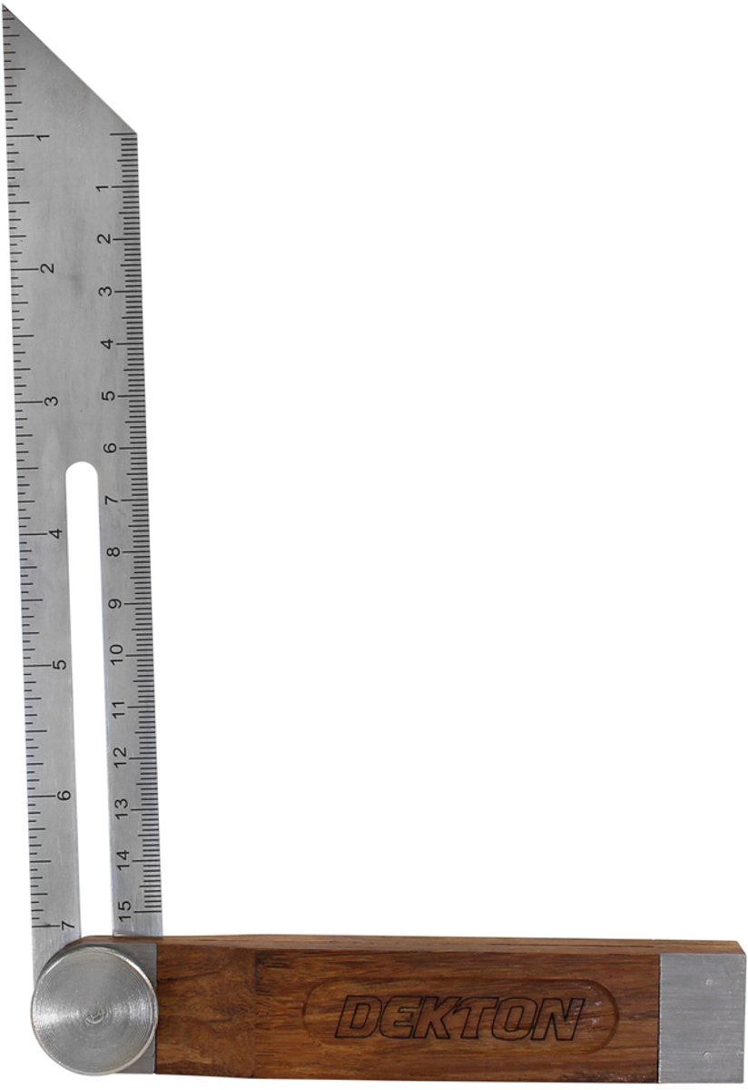 Dekton zweihaak - 8 inch - 200 mm - stainless steel - hardhouten greep