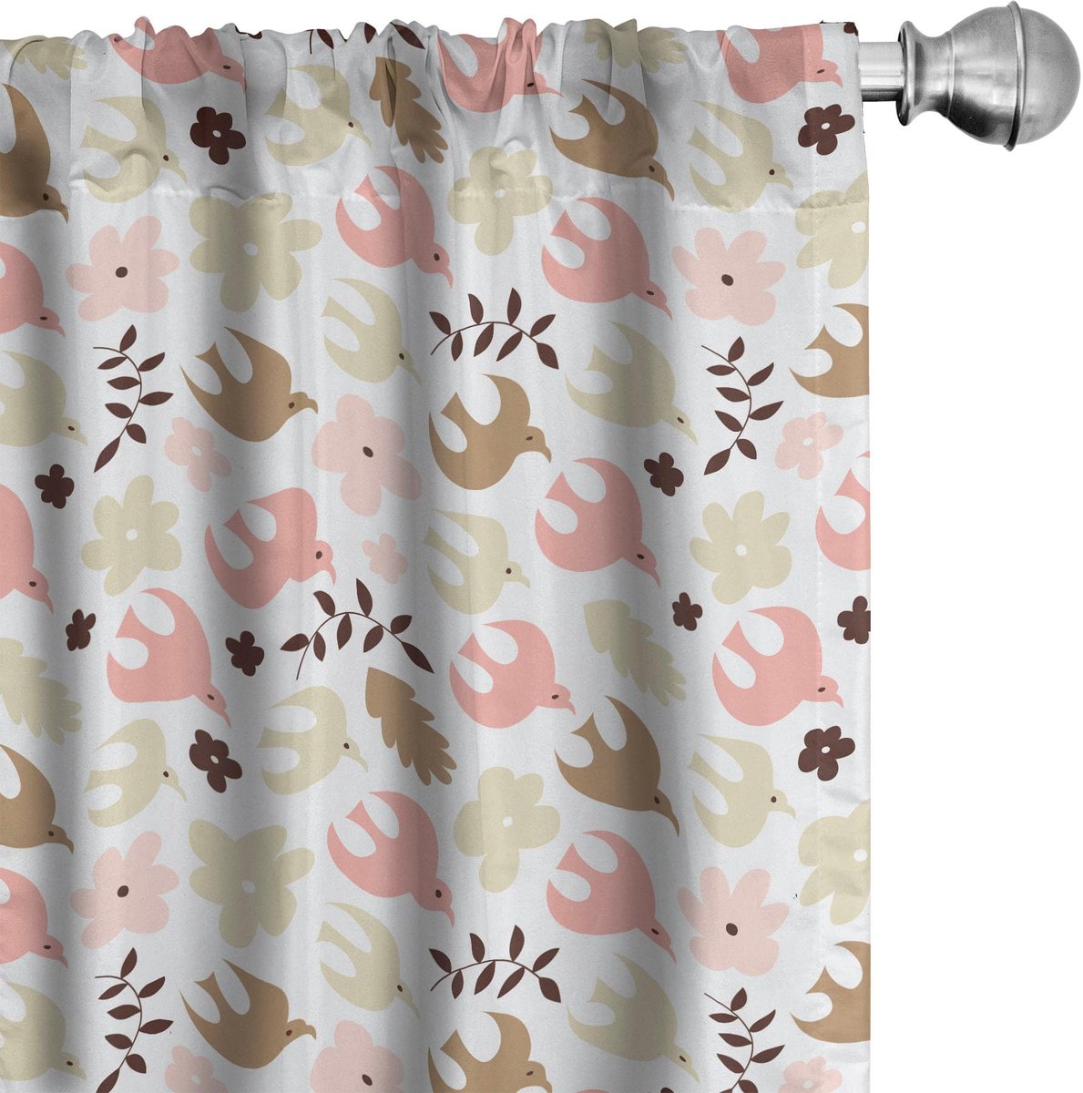 ABAKUHAUS Vitrage gordijnen 2x75x175 cm – microvezel – Multicolor Mehrfarbig