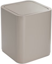 Stijlvolle Badkamer Afvalemmer in Beige Hars
