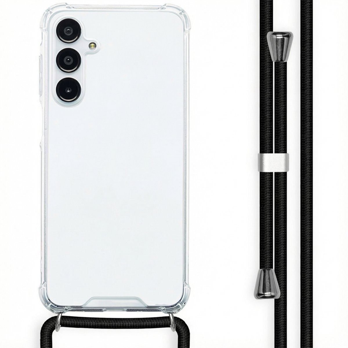 imoshion Hoesje - Geschikt voor Samsung Galaxy A16 (4G) / A16 (5G) - Backcover met koord - Zwart