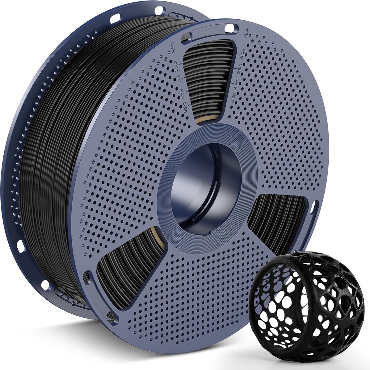 Flexibel TPU 90A Filament 1.75mm Zwart - Zeer Elastisch Slijtvast 3D Printer Materiaal