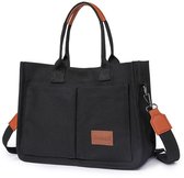 Tassen en Toile pour Femmes - Grand Sac à Main et Sac à Bandoulière - Adapté pour Ordinateur Portable, Travail et Voyage - Pour Infirmières et Enseignants