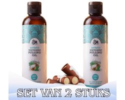 Oil Pulling - Set van 2 Stuks - Duoverpakking - Coconut Oil Pulling - Mondwater - Witte Tanden - Frisse Adem - Gezond Tandvlees - Inhoud 237 ml