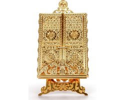 Decoratieve Koran Standaard met Kaaba Deur Motief - Islamitische Woondecoratie Cadeau