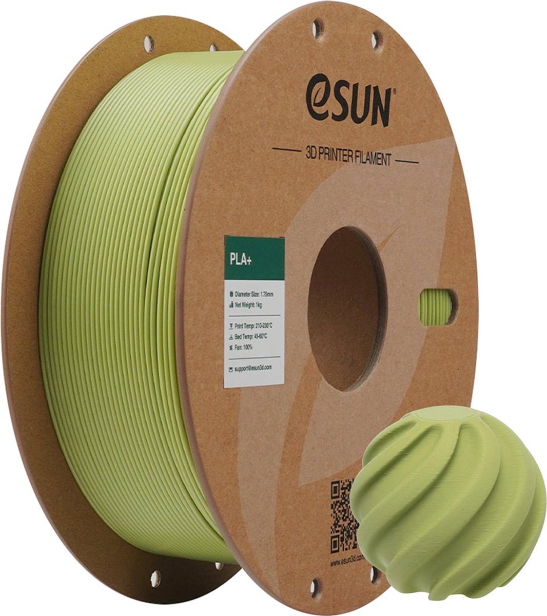 eSun PLA+ Matcha groen / Matcha green 1 kg - 1.75mm - 3D printer filament