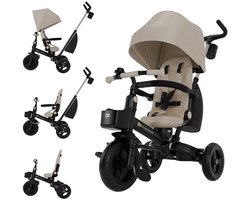 Kinderkraft AVEO 2 PLUS Driewieler 6-in-1 – Verstelbare Zitting & Duwstang – Beige