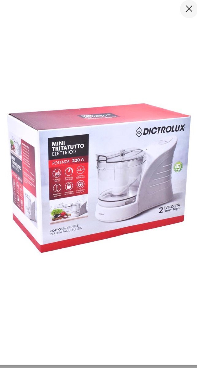 Keukenmachine Mini , Electrisch 220 W, 380 ml.
