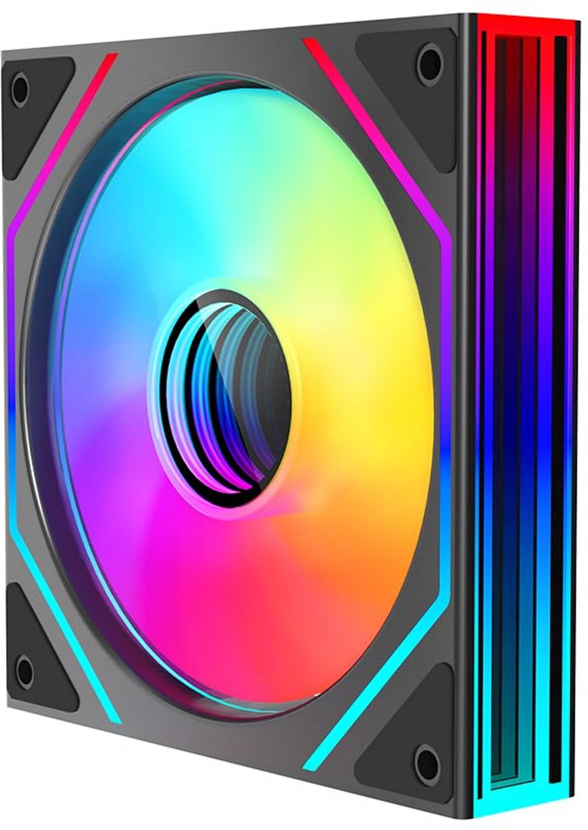 120mm ARGB PC Ventilator met Infinity Mirror Effect - PWM Stille Computer Case Fan