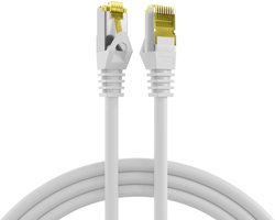 2x Patchkabel Cat.6A- Cat7 10G S/FTP PIMF Wit 3m - LabKot