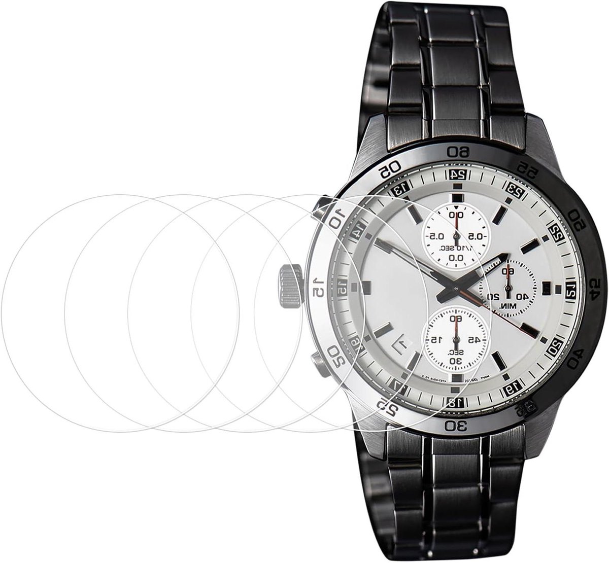 Displaybeschermfolie 32mm - Smartwatch - Ultradun - HD anti-kras waterproof - TPU - Schermbeschermer - Universeel - Horloge - Transparant - 2 stuks