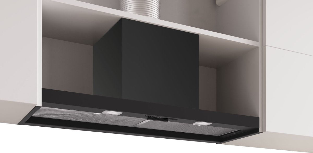 Bosch DBB93BC60 - Serie 2 - Afzuigkap - Geïntegreerde schouwkap - 90 cm - Zwart