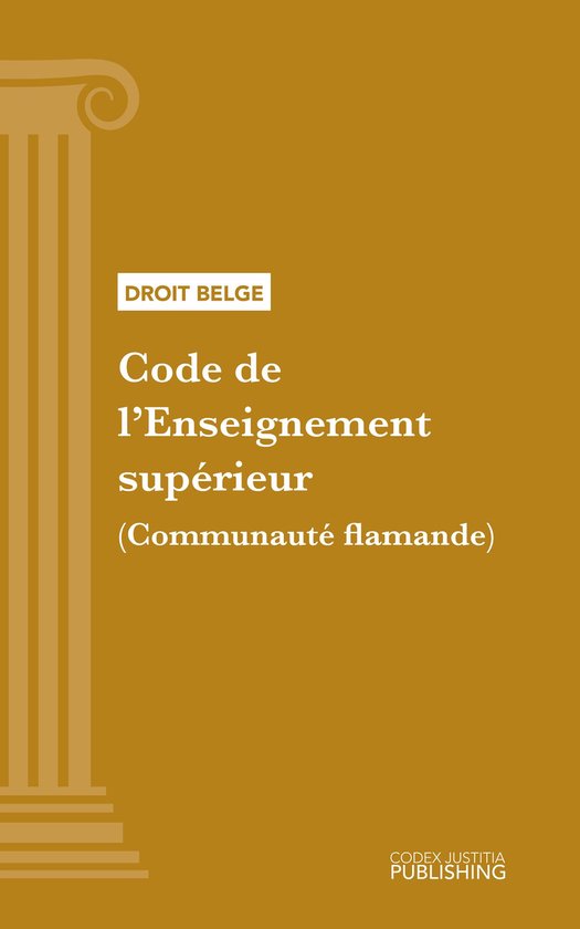 Code de l'Enseignement supérieur (Communauté flamande) - cover