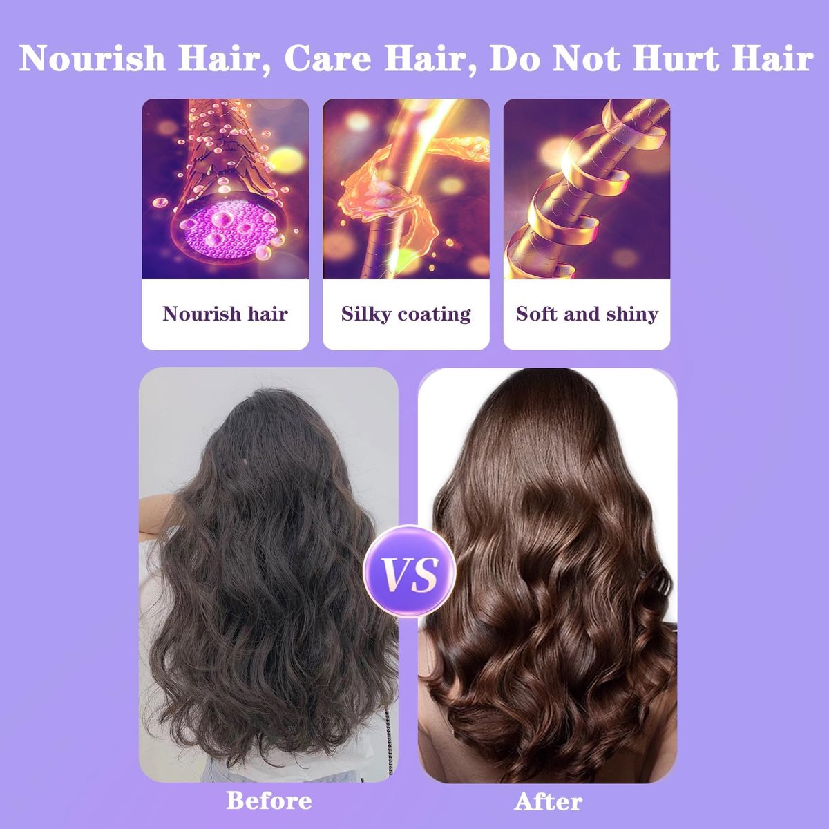 Automatische Krultang - 4 temperatuurstanden - Grote - afbeelding 3