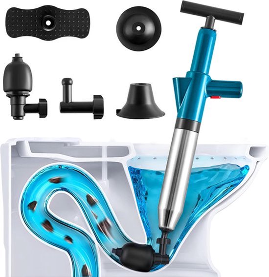 Nifkos - Professionele Luchtdruk Pomp Ontstopper - Ontstopper - WC Ontstopper - Gootsteen Ontstopper - Ontstopper Afvoer - Toilet Ontstopper - Plopper