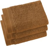 De Witte Lietaer Gastendoekjes Contessa, Caramel - 40 x 60 cm - 3 stuks - Katoen