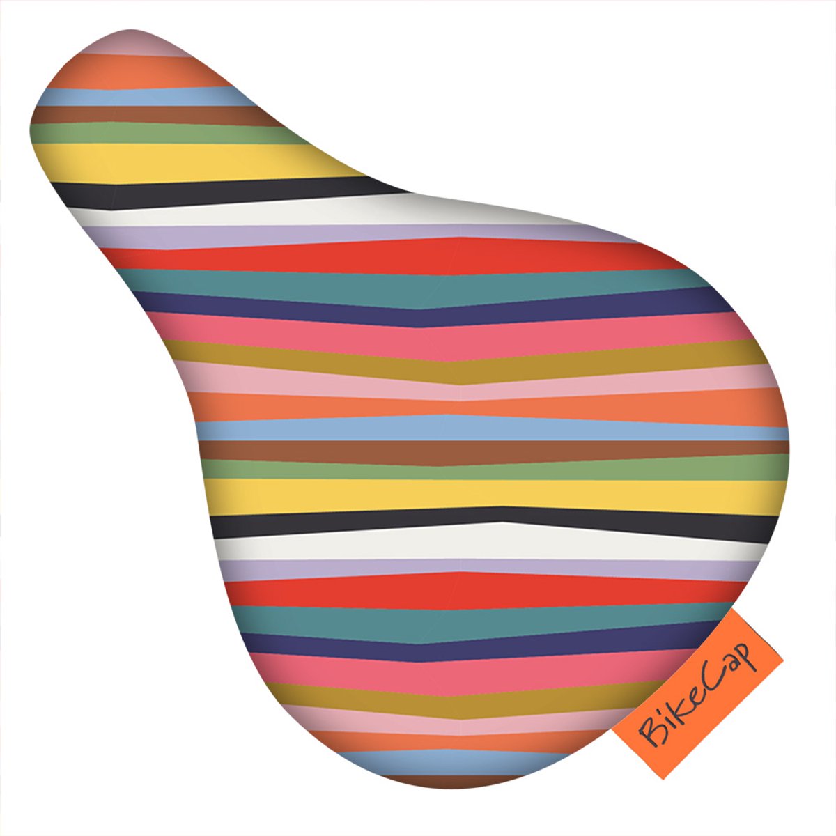 BikeCap Zadelhoesje Kids Zebra Stripes multicolor | Fietszadelhoes - Fietszadeldek - Stof en waterafstotend