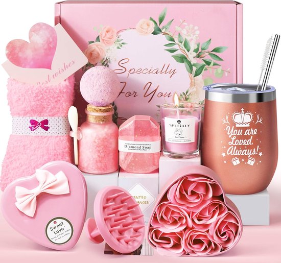 Cadeaus voor Vrouwen, Cadeau Vriendin Verjaardag, Verjaardagscadeau voor Vrouwen Moeder, Zus, Beste Vriendin Ontspanning Bad Cadeauset