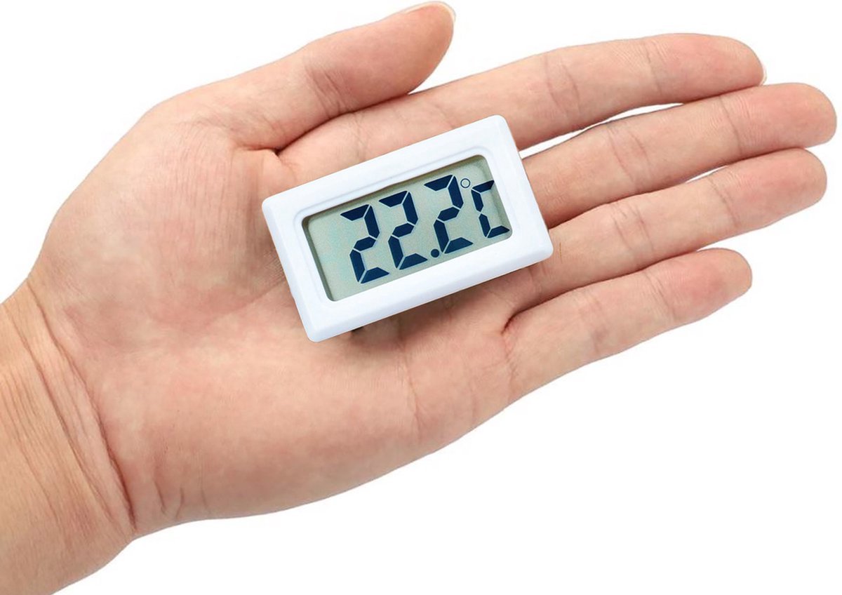 Thermometer - Digitale thermometer - 2 stuks - Koelkast thermometer - Temperatuur - Temperaturen - Wit - Digitaal - CHPN