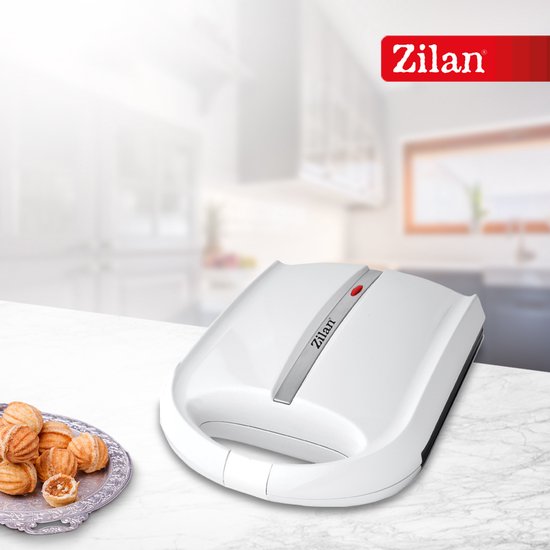 Zilan ZLN-2809 Notenkoekjesmaker - Wafelnootjes maker – 1400 W – Cake Pop Maker– Anti-aanbak & Cool-Touch – Wit — afbeelding 4