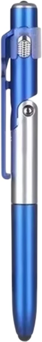 4-in-1 Multifunctionele Balpen – LED-licht, Telefoonhouder, Schrijfpotlood – Kantoor, School, Studenten, Nachtlezen, Briefpapier-Blauw