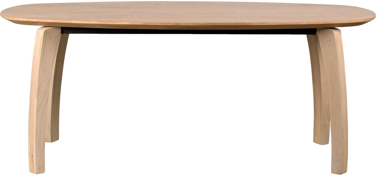 Lewis & Loft Bureau Luna - Desk - Deens ovaal - FSC® mangohout - 220x110 cm - Naturel