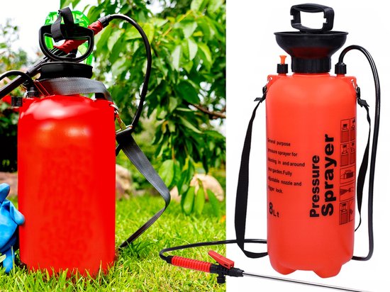 Drukspuit Tuin 8L Handspuit met Lange Lans en Draagriem - Handdrukspuit - rugsproeier - Ideaal voor Tuin en Balkon - 56586 — afbeelding 5