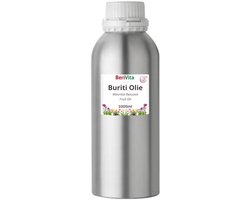 Buriti Olie Liter - Pure Aguaje, Moriche Olie - Koudgeperst en Onbewerkt - Huid en Haar
