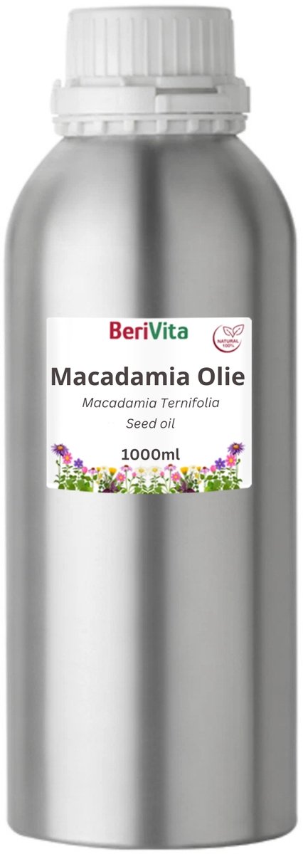 Macadamia Olie Puur Liter - Huidolie en Haarolie