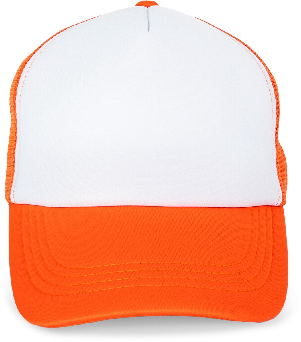 K-up Trucker - Pet 5 panelen KP111 - White / Vermillon Orange - One size