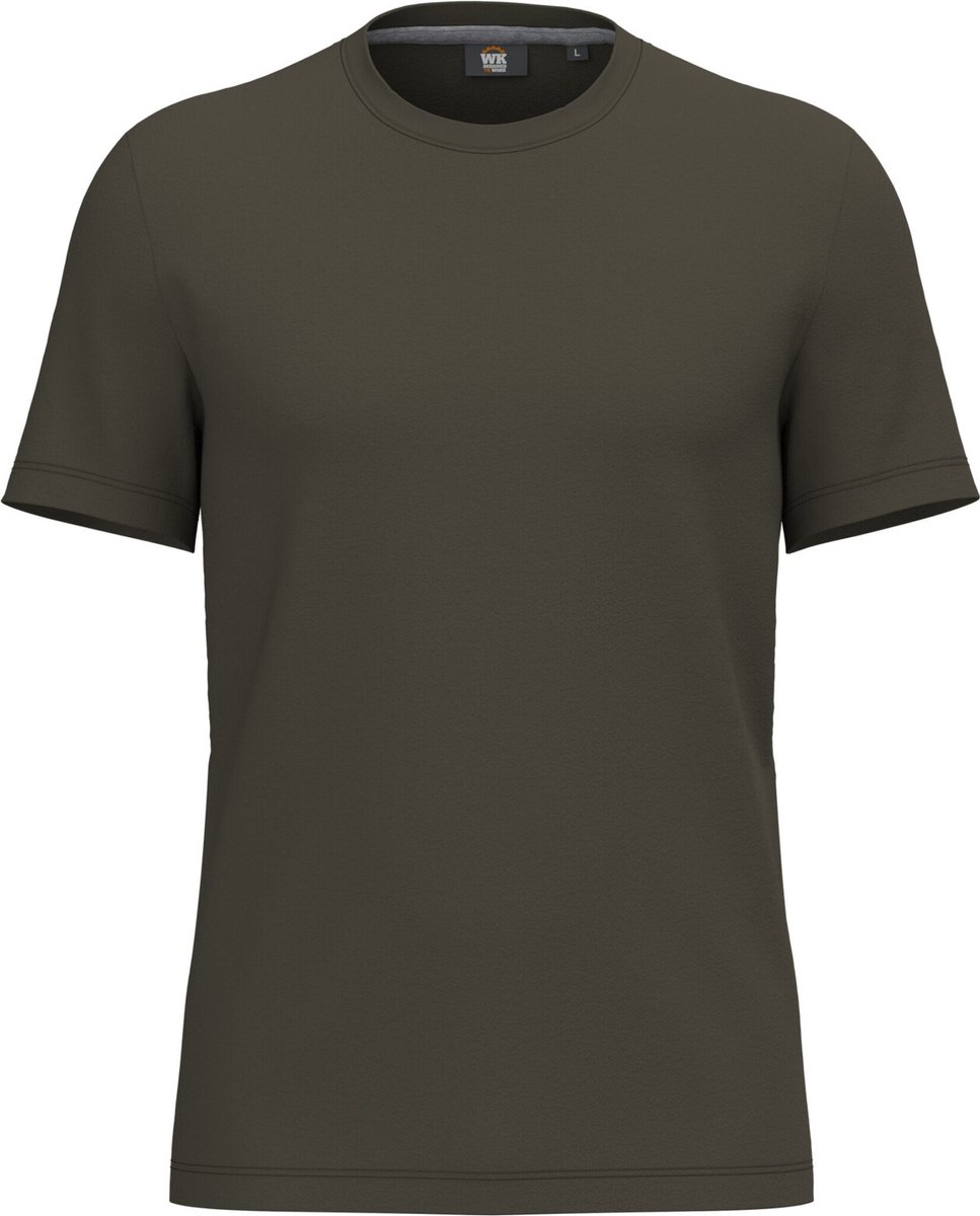 WK. Designed To Work Heren-T-shirt met antibacteriële behandeling WK306 - Dark Khaki - 4XL