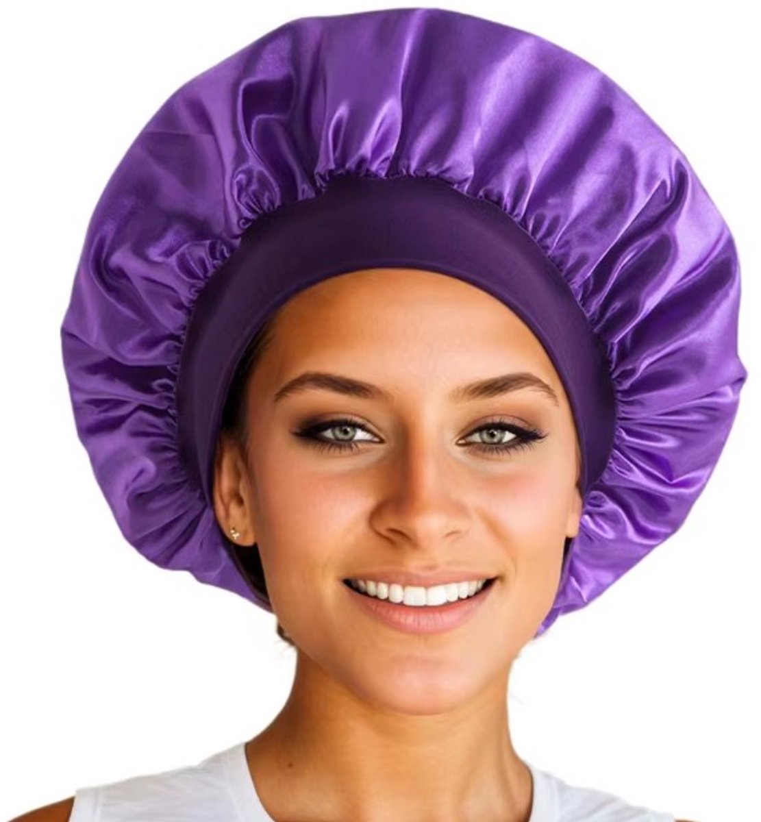 Go Go Gadget - Slaapmuts - Satijn - Bonnet - Paars