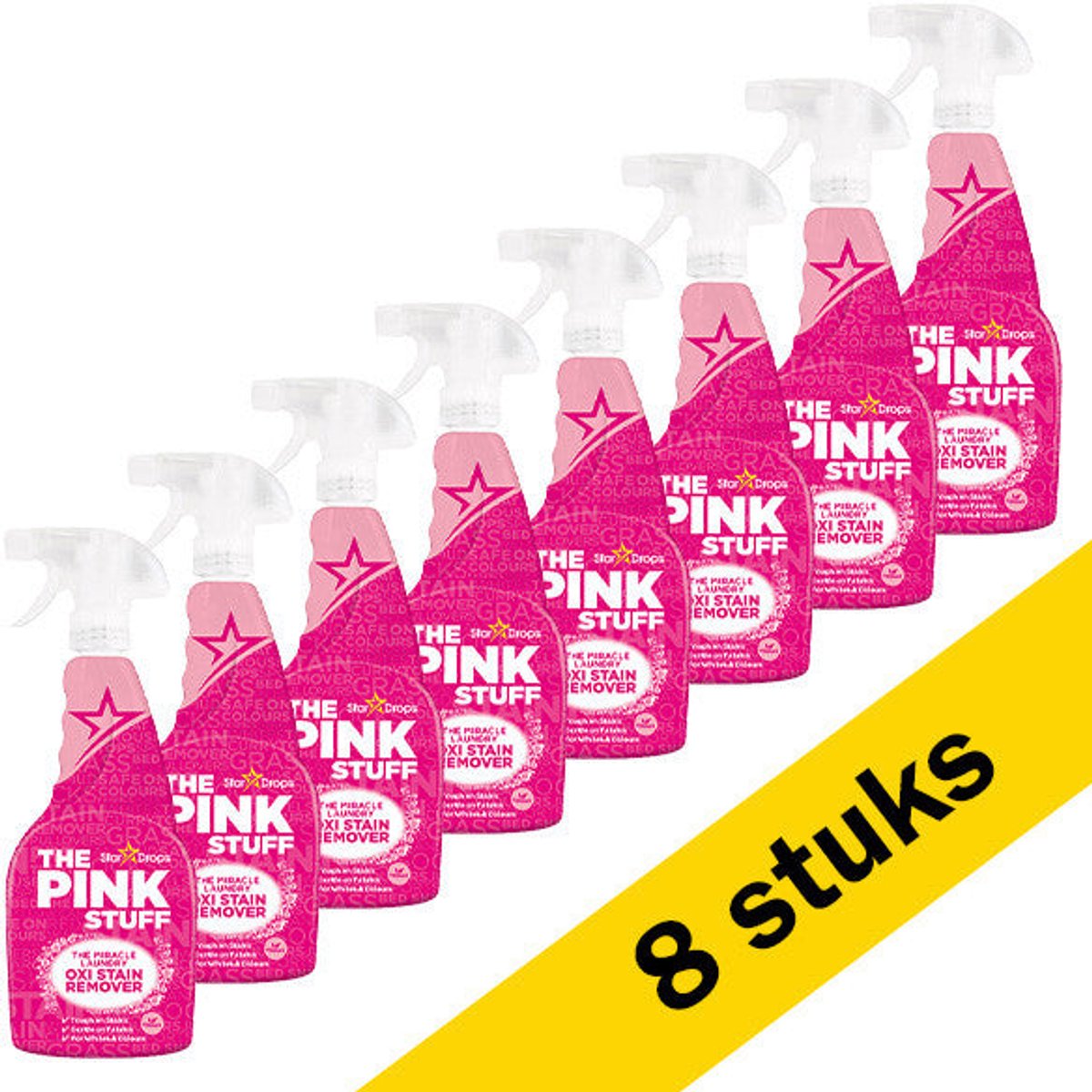 The Pink Stuff Vlekkenverwijderaar Spray – Voor Witte en Gekleurde Was – Vegan – 500 ml