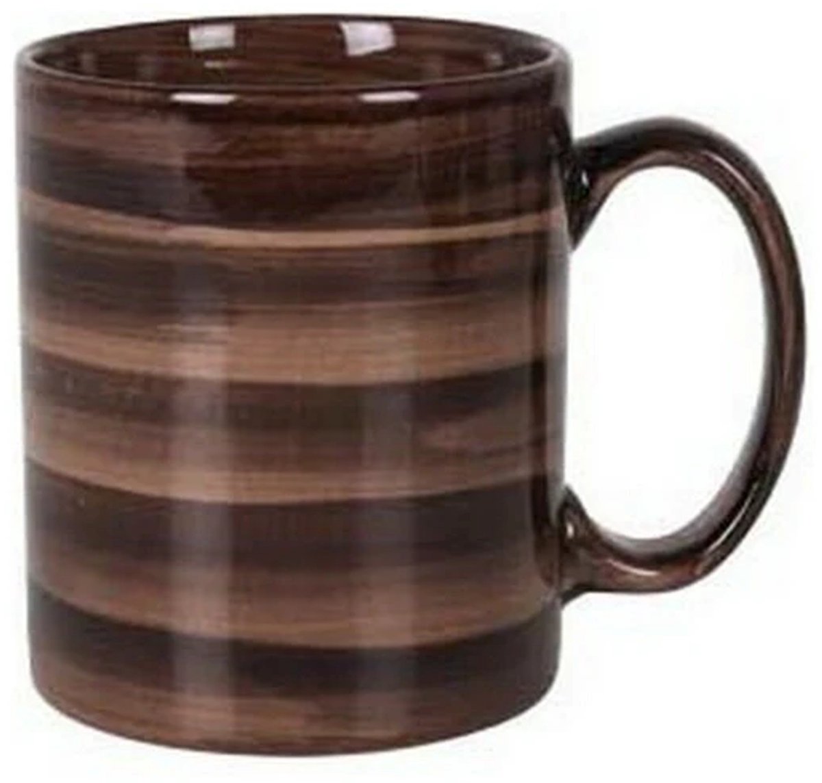 Mok Koffiemok Cumbia 380 ml Donkerbruin Keramiek diameter 8cm hoogte 10cm