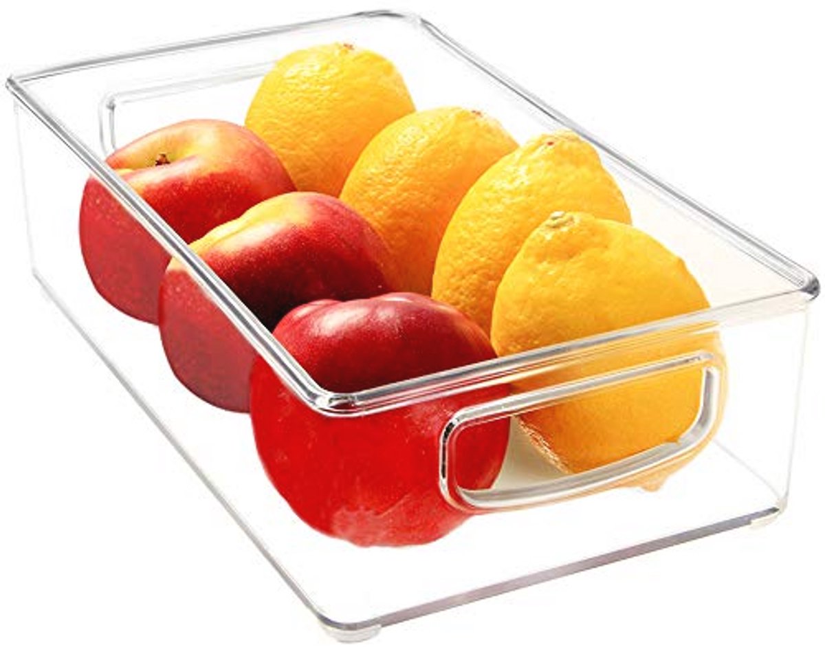 Koelkast Bakken Set van 4 - Transparante Organizer voor Keuken en Vriezer