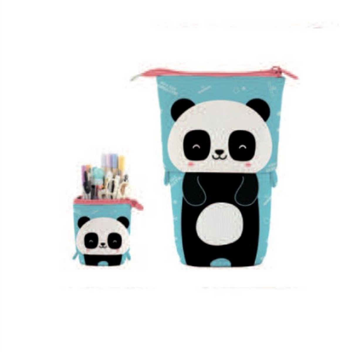 iTotal Pop-up Pecil Case PANDASTIC etui voor school, uitbreidbaar 13.5x6.0x19.0cm