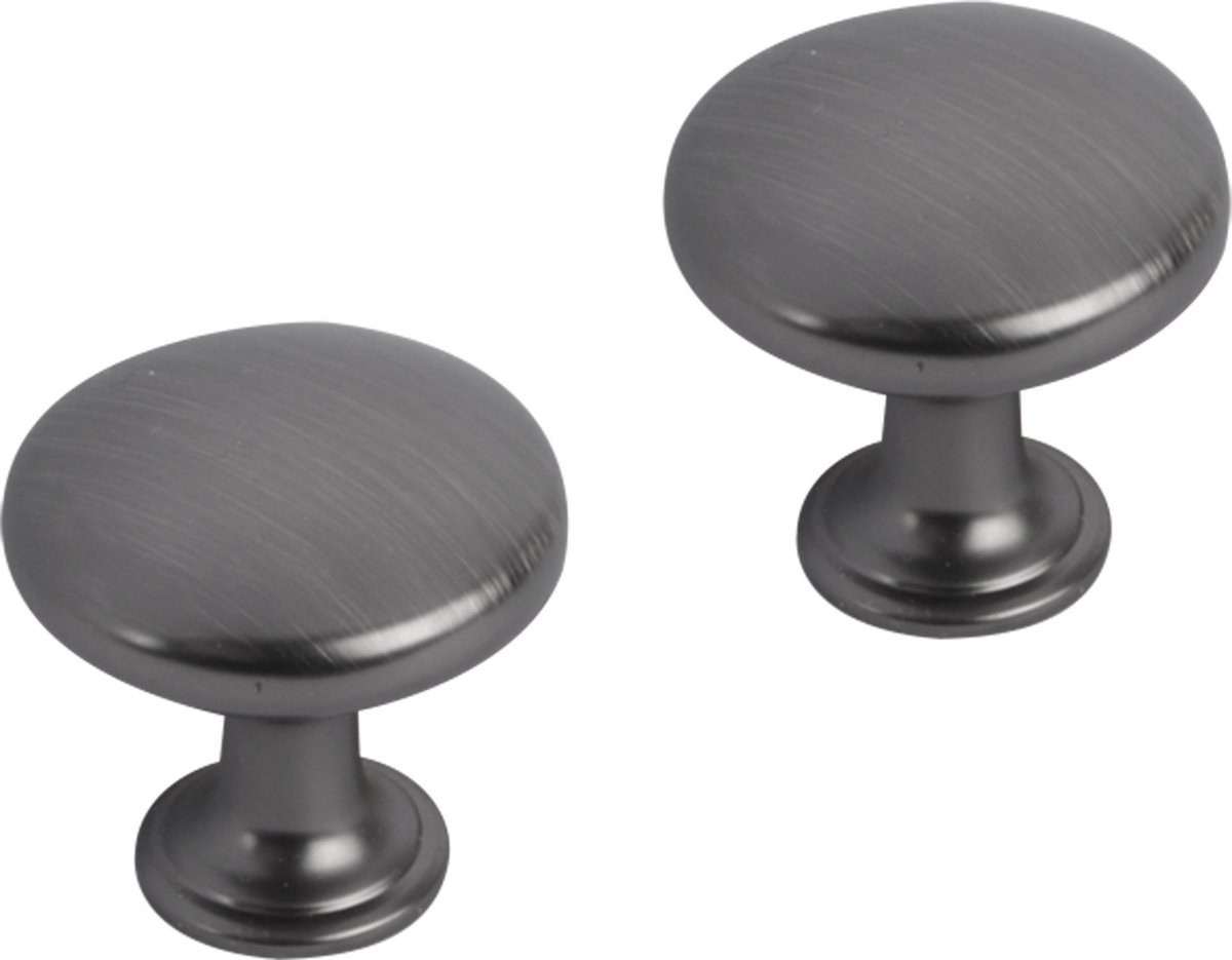 Differnz | Meubelknop Rond - Bol | 30 mm | Gun Metal