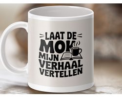 Mok Laat de Mok Mijn Verhaal Vertellen, Koffie Mok, Boekenlezer Mok, Cadeau voor Lezers, Koffieliefhebber Mok, Grappige Mok