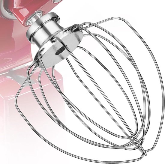 Garde - Garde Geschikt voor K45WW KitchenAid draadgarde - Vervangende staande mixer - Keukenmix Accessoires - Aluminium Opzetstuk Eierklopper - Taart Mayonaise Garde van KitchenAid — afbeelding 5