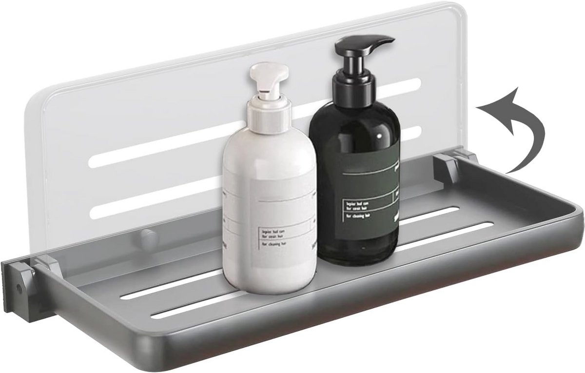Opvouwbare Aluminium Wandplank voor Badkamer en Keuken - Ruimtebesparende Plank voor Campers en VR