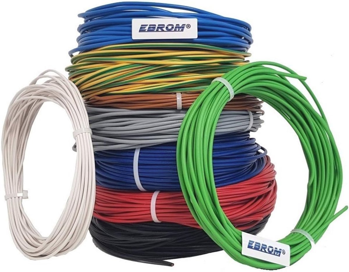 Flexibele PVC Installatiedraad 1,5 mm² - Donkerblauw - 10 Meter