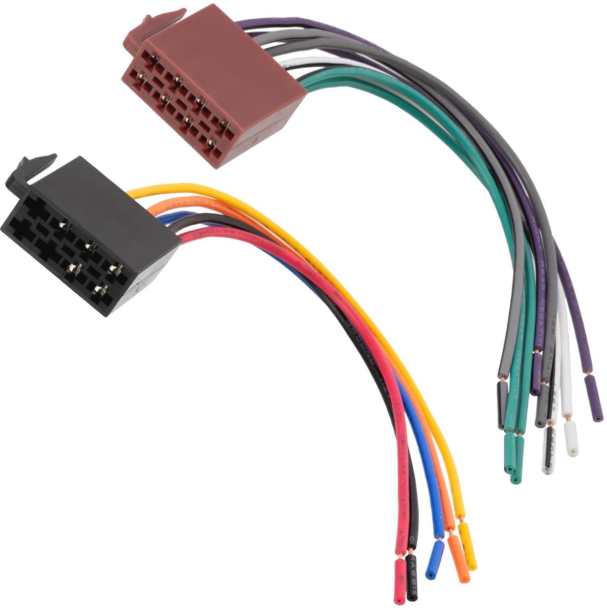 ISO Stekker 8PIN en 5PIN Auto Radio Adapter Kabel voor Voorbedrade Stroom en Luidsprekers